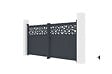 CASANOOV - Casanoov Portail battant 3 m DOLOMITE SUNNY H.140  cm aluminium gris - vignette