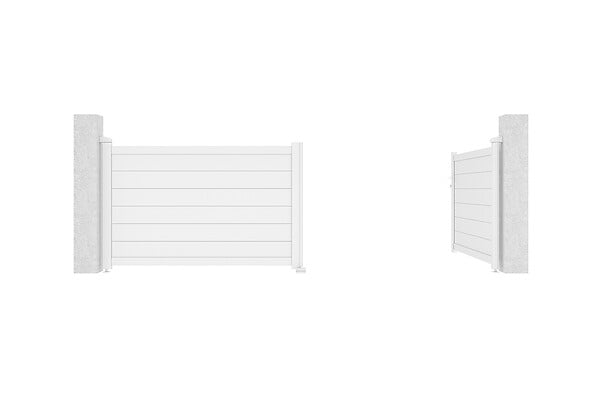 CASANOOV - Casanoov Portail battant 3,5 m EIGER H.115 aluminium blanc - large