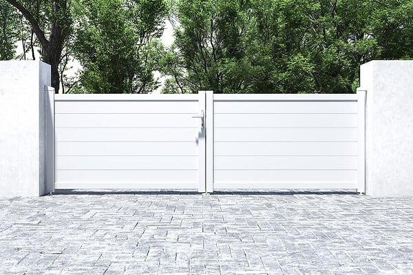 CASANOOV - Casanoov Portail battant 3,5 m EIGER H.115 aluminium blanc - large