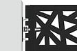 CASANOOV - Casanoov Portail battant NALI RUIVO 3 m H.160  cm Acier Noir mat - vignette