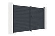 CASANOOV - Casanoov Portail battant aluminium gris CALANCIA 3,5 m hauteur 180  cm - vignette
