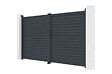 CASANOOV - Casanoov Portail battant aluminium gris CALANCIA 3,5 m hauteur 180  cm - vignette