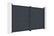 CASANOOV - Casanoov Portail battant aluminium gris CALANCIA 3,5 m hauteur 180  cm - vignette