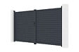 CASANOOV - Casanoov Portail battant aluminium gris CALANCIA 3,5 m hauteur 180  cm - vignette