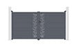 CASANOOV - Casanoov Portail battant 3 m ARLBERG H.180  cm aluminium gris - vignette