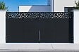 CASANOOV - Casanoov Portail battant acier noir mat 3,5 m NALI RUIVO H.160  cm + 2 poteaux 10x10 acier CARMO - vignette