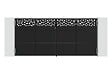 CASANOOV - Casanoov Portail battant acier noir mat 3,5 m NALI RUIVO H.160  cm + 2 poteaux 10x10 acier CARMO - vignette