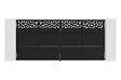 CASANOOV - Casanoov Portail battant acier noir mat 3,5 m NALI RUIVO H.160  cm + 2 poteaux 10x10 acier CARMO - vignette