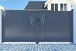 CASANOOV - Casanoov Portail battant 4 m VELETA H.180  cm aluminium gris - vignette