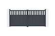 CASANOOV - Casanoov Portail battant 3,4 m SANTIS H.160 aluminium gris - vignette
