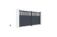 CASANOOV - Casanoov Portail battant 3,4 m SANTIS H.160 aluminium gris - vignette