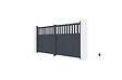 CASANOOV - Casanoov Portail battant 3,4 m SANTIS H.160 aluminium gris - vignette