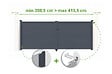 CASANOOV - Casanoov Portail battant ajustable en largeur 4 m EIGER H.160  cm alu gris - vignette
