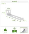 CASANOOV - Casanoov Portail battant ajustable en largeur 4 m EIGER H.160  cm alu gris - vignette