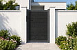 CASANOOV - Casanoov Portail bois composite battant 3m ATHOS H.160 cm gris anthracite avec cadre aluminium + portillon composite ATHOS 1m H.160 cm - vignette