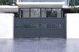 CASANOOV - Casanoov Portail battant 3,5 m CIMONE H.140  cm alu + portillon CIMONE H.140  cm GRIS - vignette