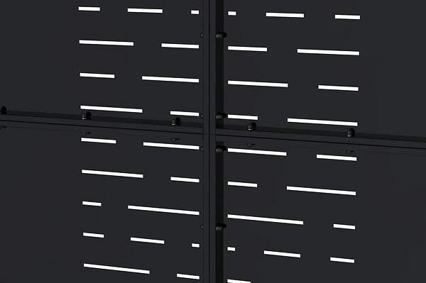 CASANOOV - Casanoov Portail battant acier L.3,5 m NALI ARLBERG H.180  cm noir mat - large