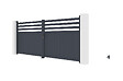CASANOOV - Casanoov Portail battant 4 m NEVIS H.160  cm aluminium gris - vignette