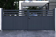 CASANOOV - Casanoov Portail battant 4 m NEVIS H.160  cm aluminium gris - vignette