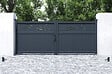 CASANOOV - Casanoov Portail battant 3,4 m HALTI H.140 aluminium gris - vignette