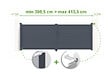 CASANOOV - Casanoov Portail battant ajustable en largeur 4 m EIGER H.140  cm alu gris - vignette