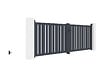 CASANOOV - Casanoov Portail battant 3,5 m H.120  cm VEYMONT + Portillon 1m VEYMONT H.120  cm gris - vignette