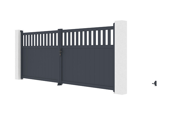 CASANOOV - Casanoov Portail battant motorisé 4 m SANTIS H.160  cm + Motorisation HICKER B200 - large
