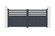 CASANOOV - Casanoov Portail battant 3 m NEVIS H.140  cm aluminium gris - vignette