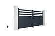 CASANOOV - Casanoov Portail battant 3 m NEVIS H.140  cm aluminium gris - vignette