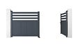 CASANOOV - Casanoov Portail battant 3 m NEVIS H.140  cm aluminium gris - vignette