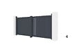 CASANOOV - Casanoov Portail battant 3,5 m GIONA H.160  cm aluminium gris - vignette