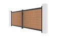 CASANOOV - Casanoov Portail en lames composites battant 3,5 m ATHOS H.140  cm teck - vignette