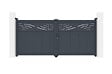 CASANOOV - Casanoov Portail battant 3 m HALTI H.140  cm aluminium gris - vignette