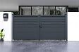 CASANOOV - Casanoov Portail battant ajustable en largeur 3 m CARPATIA H.140  cm alu gris - vignette