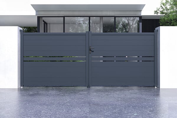 CASANOOV - Casanoov Portail battant 4 m CIMONE H.160  cm alu + motorisation HICKER B200 - large