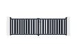 CASANOOV - Casanoov Portail battant 4 m VEYMONT H.120  cm aluminium gris - vignette