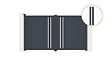 CASANOOV - Casanoov Portail battant 3 m GIONA H.180  cm alu + 2 poteaux EIFEL 15x15  cm H.190  cm GRIS - vignette