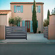 CASANOOV - Casanoov Portail battant 4 m VOGEL H.140  cm aluminium gris - vignette