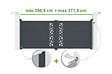 CASANOOV - Casanoov Portail battant ajustable en largeur 3,5 m SUNNY H.140  cm alu gris - vignette