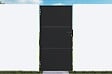 CASANOOV - Casanoov Portail battant acier 3,5 m NALI H.200  cm noir + Portillon H.200  cm noir - vignette