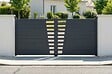 CASANOOV - Casanoov Portail battant 3,5 m CERVINA H.160  cm aluminium gris + moteur HICKER B200 - vignette