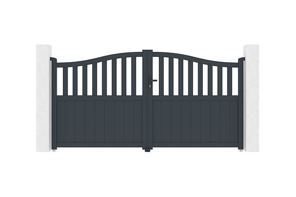 CASANOOV - Casanoov Portail battant 3 m MEIJE H.160  cm aluminium gris - large