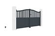 CASANOOV - Casanoov Portail battant 3 m MEIJE H.160  cm aluminium gris - vignette