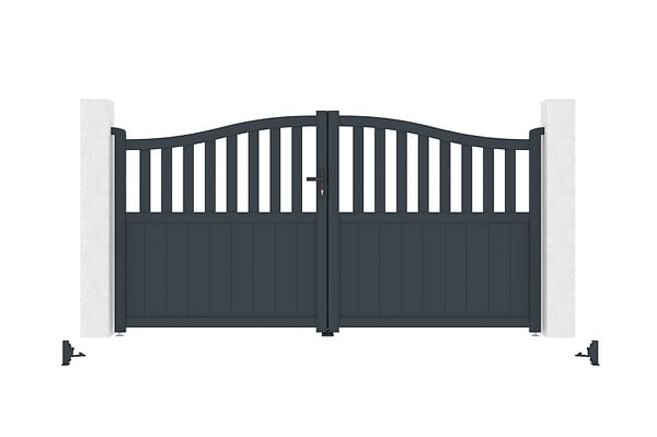 CASANOOV - Casanoov Portail battant 3 m MEIJE H.160  cm aluminium gris - large
