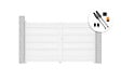 CASANOOV - Casanoov Portail battant 3 m EIGER H.180  cm blanc + Motorisation TANKER B700 - vignette