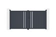 CASANOOV - Casanoov Portail battant 3 m GIONA H.140  cm aluminium gris - vignette