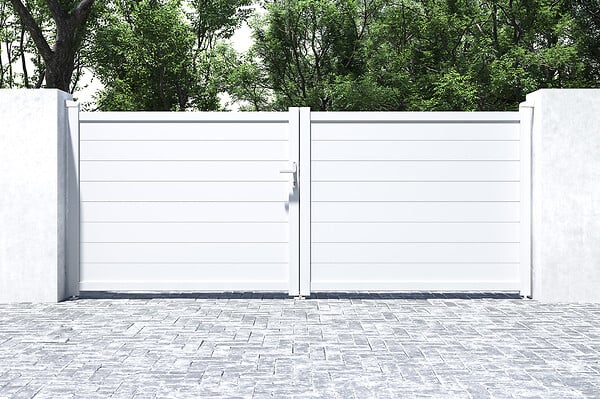 CASANOOV - Casanoov Portail battant 3,5 m EIGER H.140 aluminium blanc - large