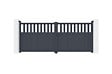 CASANOOV - Casanoov Portail battant 3,4 m SANTIS H.140 aluminium gris - vignette