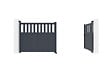 CASANOOV - Casanoov Portail battant 3,4 m SANTIS H.140 aluminium gris - vignette