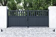 CASANOOV - Casanoov Portail battant 3,4 m SANTIS H.140 aluminium gris - vignette